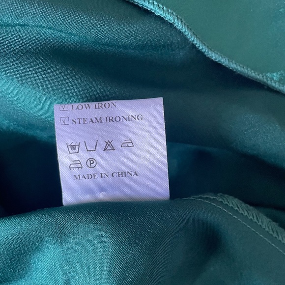 Ever PrettyLong Chiffon Empire Waist Bridesmaid Dress W/Short Flutter sleeve Sz6 - Picture 14 of 14